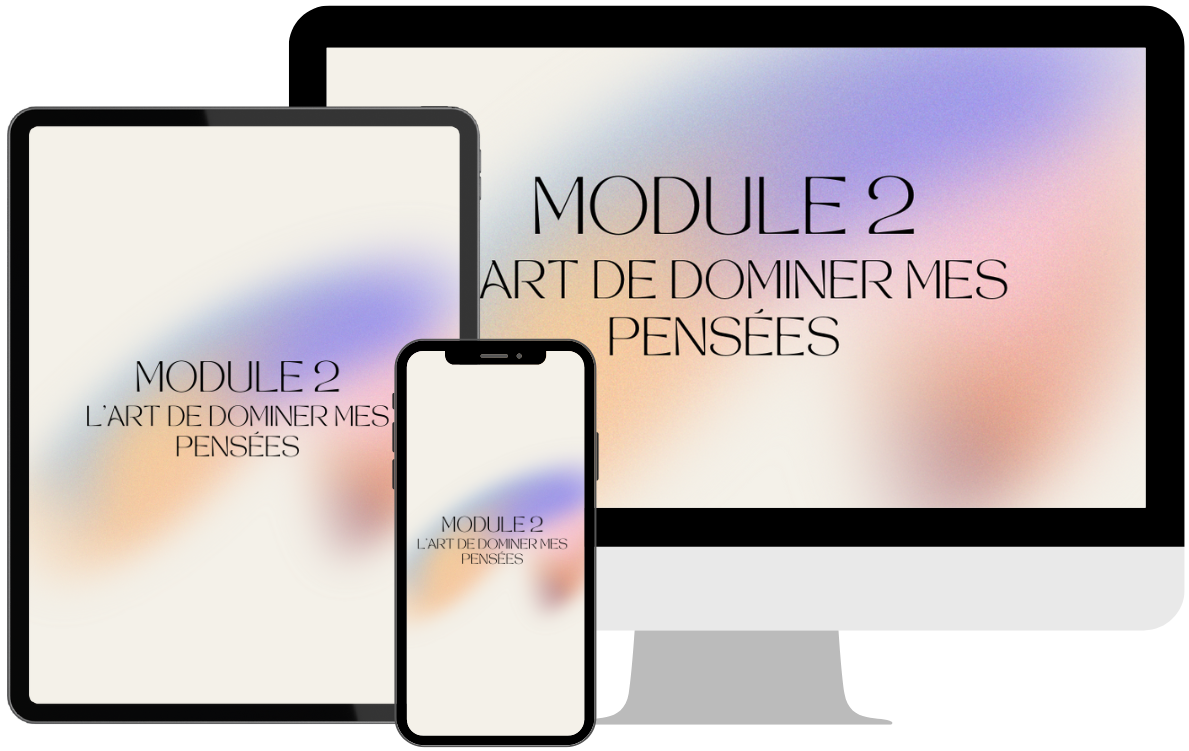 Module 2 - L’art de dominer mes pensées