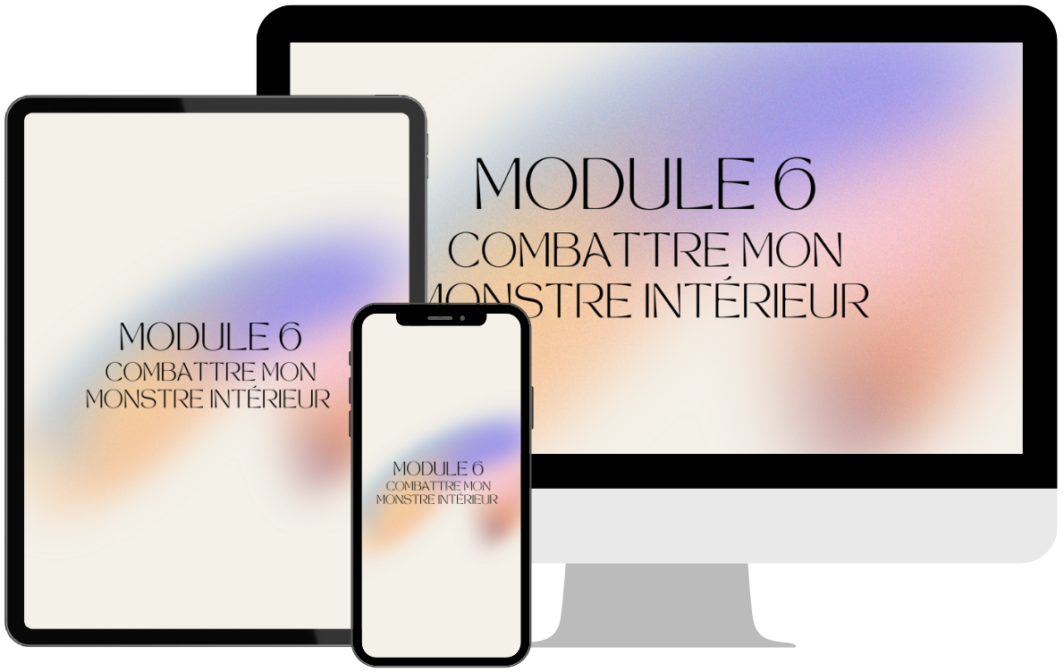 Module 6 - Combattre mon monstre intérieur